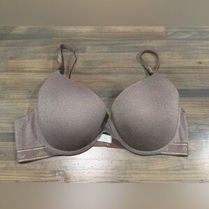PINK/VS Tan Glitter Push-up Bra